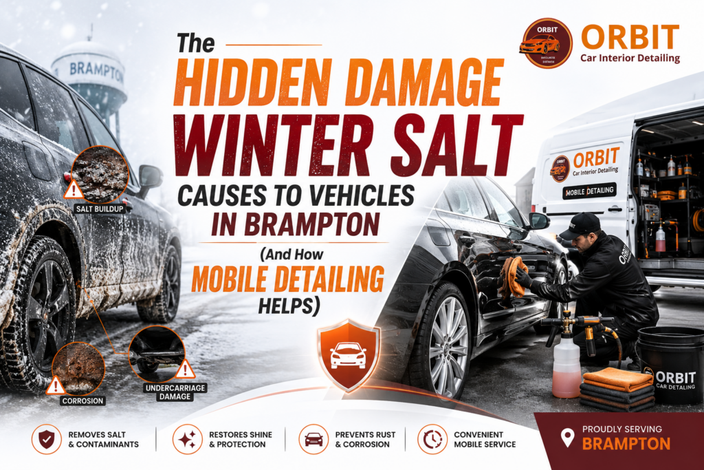 The Hidden Damage Winter Salt Causes to Vehicles in Brampton (And How Mobile Detailing Helps)